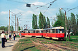 Tatra-T3SU #699-700 23-го маршрута на проспекте Тракторостроителей возле конечной станции "Льва Толстого"