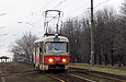 Tatra-T3SU #700 16-го маршрута на улице Академика Павлова напротив Парка Памяти