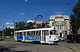 Tatra-T3SU #700 5-го маршрута на улице Плехановской на перекрестке с улицей Молодой Гвардии