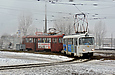 Tatra-T3SU #700-699 23-го маршрута на развязке проспекта Тракторостроителей и Салтовского шоссе