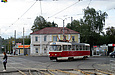 Tatra-T3SUCS #701 8-го маршрута поворачивает с улицы Шевченко на улицу Моисеевскую