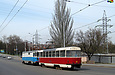 Tatra-T3SUCS #701 на буксире у ВТП-3 на Московском проспекте спускается с Корсиковского путепровода