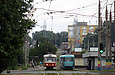 Tatra-T3SUCS #702 16-го маршрута и #3087 27-го маршрута на улице Академика Павлова возле улицы Семиградской