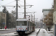 Tatra-T3SUCS #701-702 26-го маршрута на улице Веснина в районе Дизайнерского переулка