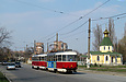 Tatra-T3SUCS/Т3-ВПСт #705-706 27-го маршрута на улице Москалевской возле улицы Власенко
