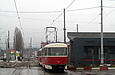 Т3-ВПСт/Tatra-T3SUCS #707-708 26-го маршрута на улице Героев труда пересекает улицу Академика Павлова