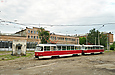 Tatra-T3SUCS/Tatra-T3SU #709-710 27-го маршрута на территории бывшего Коминтерновского трамвайного депо