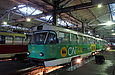 Tatra-T3SU #725-726 проходит обслуживание в цеху Салтовского трамвайного депо