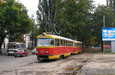 Tatra-T3SU #733-738 27-го маршрута на Московском проспекте вблизи Велозаводского путепровода