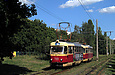 Tatra-T3SU #733-684 26-го маршрута на улице Героев труда в районе улицы Гвардейцев-Широнинцев