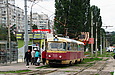 Tatra-T3SU #733-684 26-го маршрута на улице Героев Труда возле одноименной станции метро