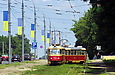 Tatra-T3SU #733-684 26-го маршрута на выезде с РК "Парк им. Горького"