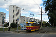 Tatra-T3SU #743 2-го маршрута на Салтовском шоссе возле проспекта Тракторостроителей