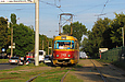Tatra-T3SU #743 5-го маршрута на проспекте Героев Сталинграда в районе конечной станции "Проспект Гагарина"