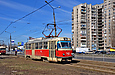 Tatra-T3SU #743 8-го маршрута на улице Плехановской в районе станции метро "Завод имени Малышева"