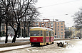 Tatra-T3SU #743 27-го маршрута на Московском проспекте возле улицы Тюринской