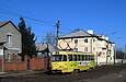 Tatra-T3SU #743 8-го маршрута на улице Академика Павлова в районе Сабуровского переулка