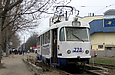 Tatra-T3SU #770 8-го маршрута на смотровой канаве на конечной станции "602 микрорайон"