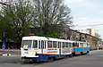 Tatra-T3SU #770 на буксире у ВТП-2 на улице Кирова пересекает проспект Гагарина