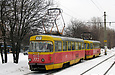 Tatra-T3SU #772-773 23-го маршрута на Московском проспекте в районе станции метро "Пролетарская"