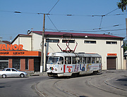 Tatra-T3SU #772 маршрута 27-Г на перекрестке улицы Веринской и улицы Бестужева