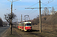 Tatra-T3SU #772-773 26-го маршрута на проспекте Тракторостроителей в районе Яблоневого проезда