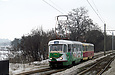 Tatra-T3SU #772-773 26-го маршрута на улице Героев труда подъезжает к Лазьковскому мосту