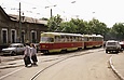 Tatra-T3SU #899-900 20-го маршрута в Пискуновском переулке