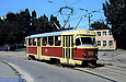 Tatra-T3SU #899 20-го маршрута в Лосевском переулке возле Ленинского трамвайного депо