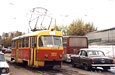 Tatra-T3SU #901 1-го маршрута в Пискуновском переулке перед поворотом в Лосевский переулок