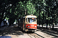 Tatra-T3SU #922-957 12-го маршрута на улице Залютинской возле конечной станции "Залютино"