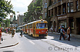 Tatra-T3SU #923-928 11-го маршрута на улице Пушкинской возле улицы Гражданской