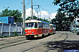 Tatra-T3SU #923-928 20-го маршрута на улице Чеботарской возле Пискуновского переулка