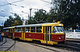 Tatra-T3SU #923-928 20-го маршрута поворачивает из Лосевского в Пискуновский переулок