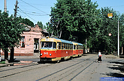 Tatra-T3SU #946-951 20-го маршрута на улице Чеботарской возле улицы Котлова