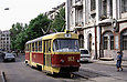 Tatra-T3SU #953 11-го маршрута на улице Пушкинской в районе площади Поэзии