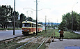 Tatra-T3SU #959-964 12-го маршрута на улице Свердлова возле парка "Юность"