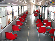 Салон вагона Т3-ВПА. Вид на кабину