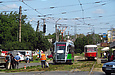 Т3-ВПНП #575 и Tatra-T3SUCS #3067 27-го маршрута на улице Академика Павлова в районе Сабуровой Дачи