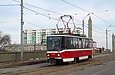 Tatra-T6A5 #4519 27-го маршрута на Балашовском путепроводе