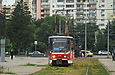 Tatra-T6A5 #4519 5-го маршрута на улице Плехановской в районе улицы Державинской