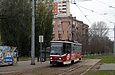 Tatra-T6A5 #4519 27-го маршрута на улице Плехановской возле улицы Молодой гвардии