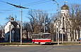 Tatra-T6A5 #4519 8-го маршрута на перекрестке улицы Морозова и Московского проспекта