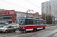 Tatra-T6A5 #4520 27-го маршрута на улице Молочной возле перекрестка с проспектом Гагарина