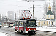 Tatra-T6A5 #4520 27-го маршрута на улице Москалевской перед поворотом на конечную "Новожаново"