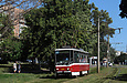 Tatra-T6A5 #4520 27-го маршрута на улице Героев труда в районе улицы Гвардейцев-Широнинцев