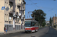 Tatra-T6A5 #4523 27-го маршрута на улице Гольдберговской возле Рыбасовского переулка