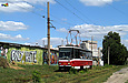 Tatra-T6A5 #4523 27-го маршрута на улице Академика Павлова в районе Муромского переулка