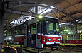 Tatra-T6A5 #4523 проходит обслуживание в производственном корпусе Салтовского трамвайного депо