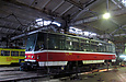 Tatra-T6A5 #4523 проходит обслуживание в производственном корпусе Салтовского трамвайного депо
